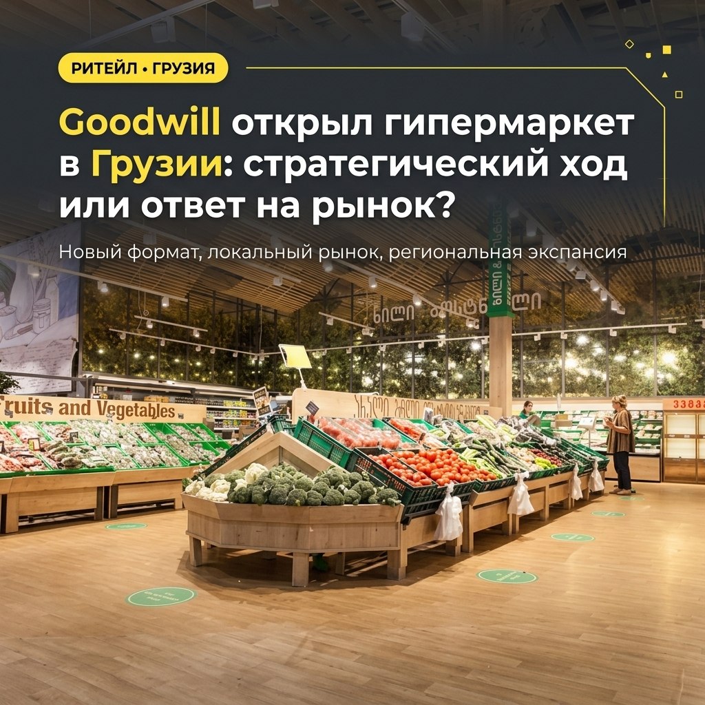 Goodwill открыл гипермаркет в Грузии: стратегический…